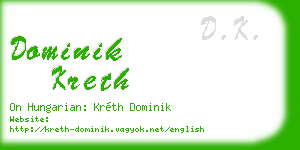 dominik kreth business card